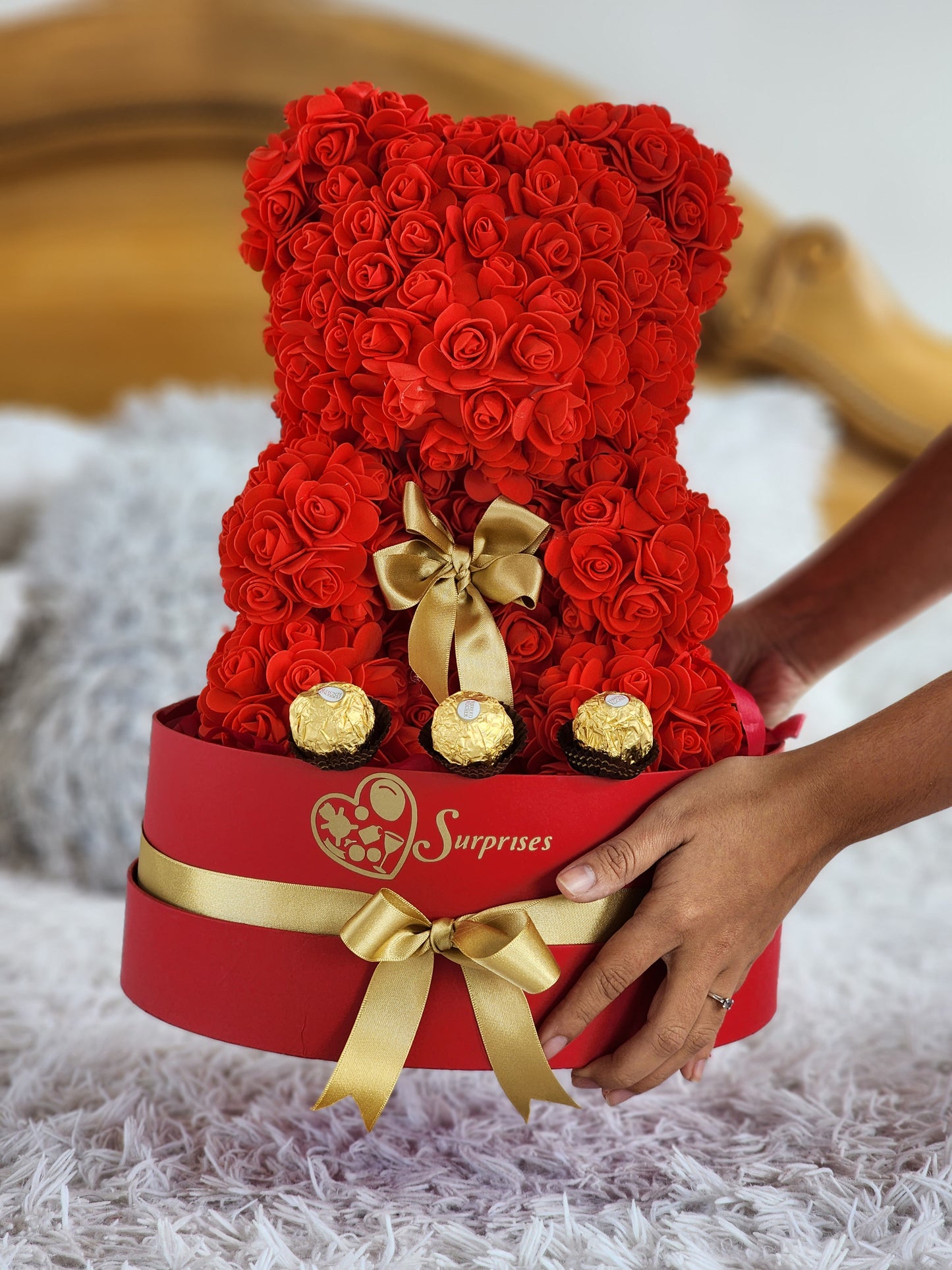 Oso de Rosas San Valentín