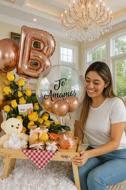 Super Cumpleaños premium con flores