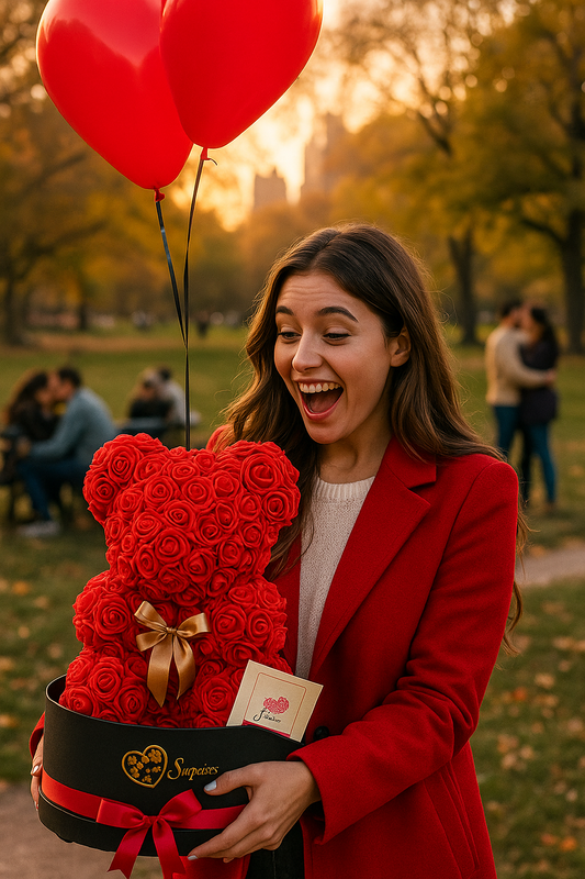 Oso de Rosas San Valentín