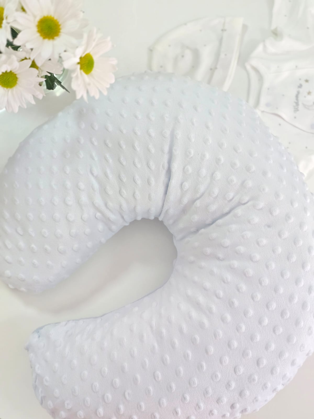 Cojín Lactancia-Almohada de Lactancia Ajustable y Ergonómica-Cojín de Lactancia y Embarazo-Funda Extraíble y Lavable 100% Algodón-Almohada de Apoyo Antireflujo Máximo Confort