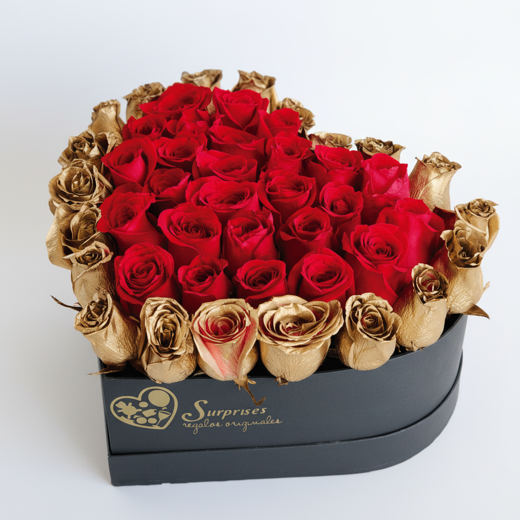 Arreglo de rosas con fondo blanco