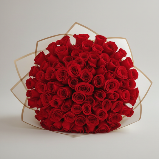 Bouquet rosas rojas grande