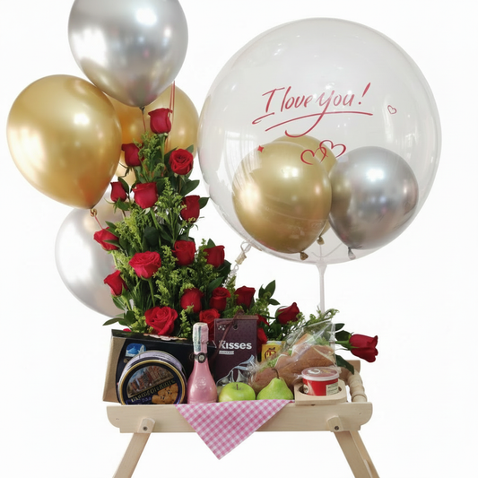 Brunch Mujer Love con globo burbuja