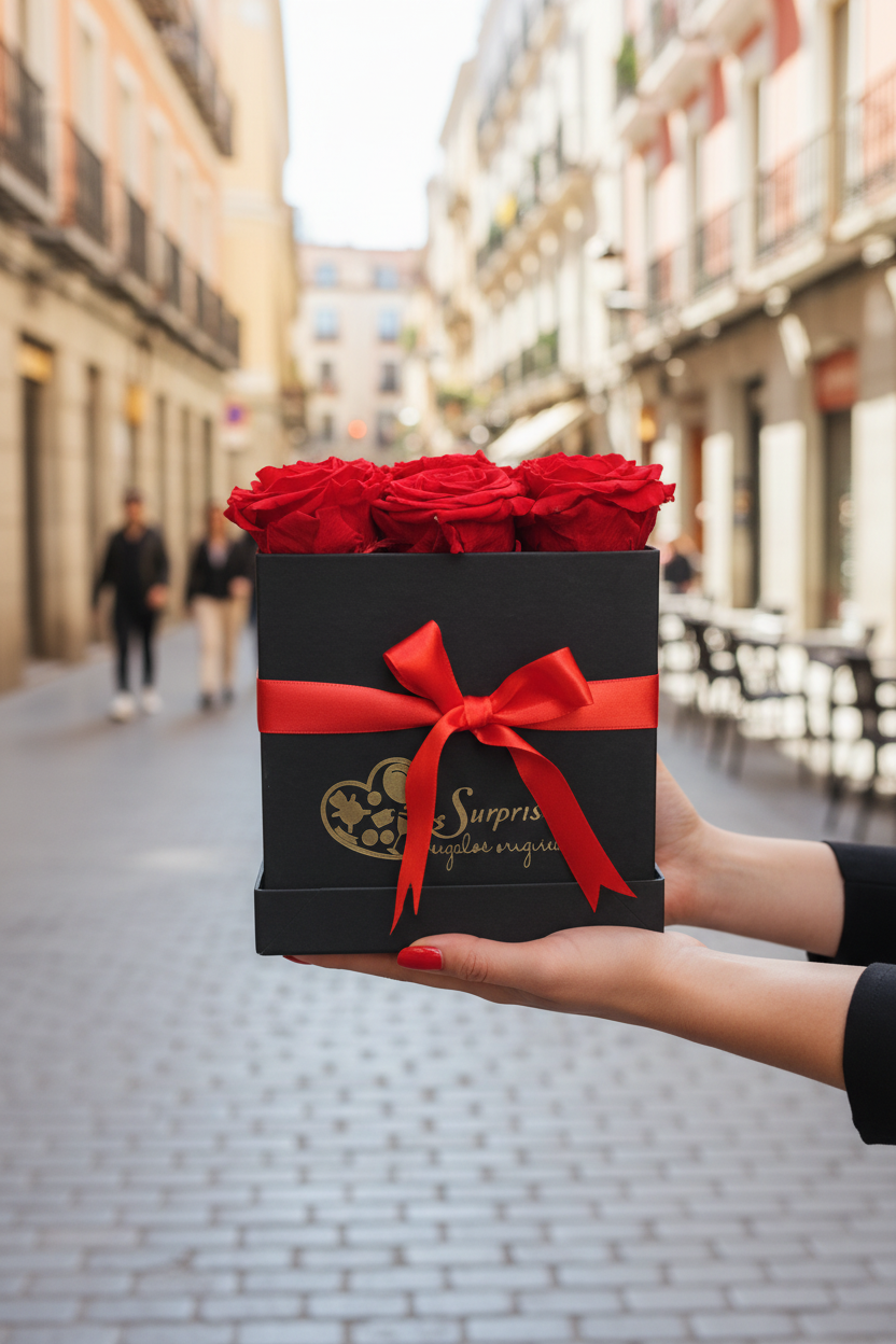 Rosas en manos Madrid